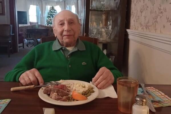 Saco man celebrates 100th birthday with favorite meal and virtual trip to Europe