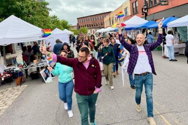 Pride month celebrated in Biddeford with flag raising 	