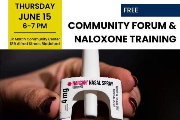 Empowering Our Community: Join the Substance Use Disorder Community Forum and Naloxone Training in Biddeford