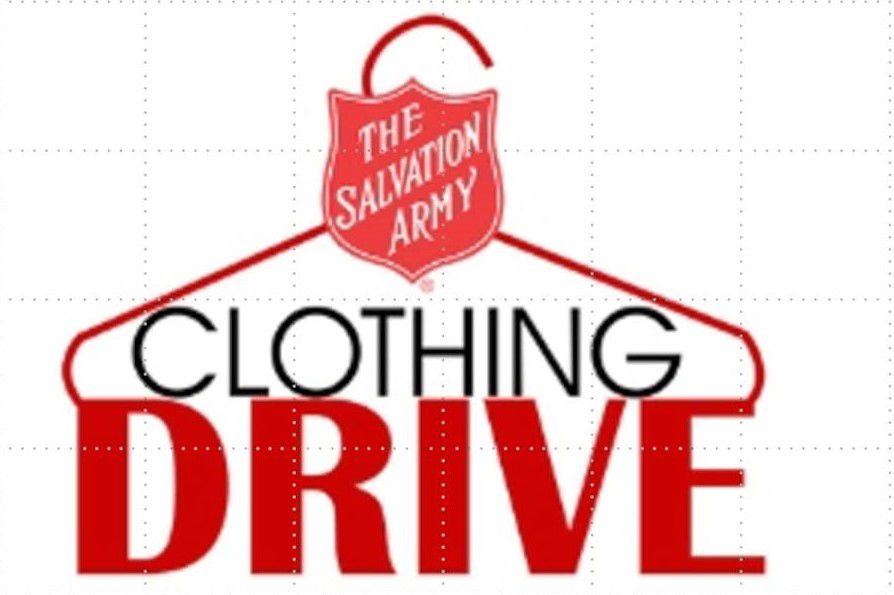 Salvation Army collecting used clothing, shoes