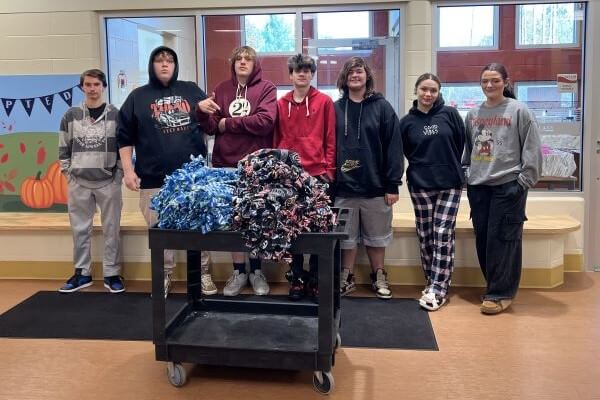 Old Orchard Beach Pathways students give back to community