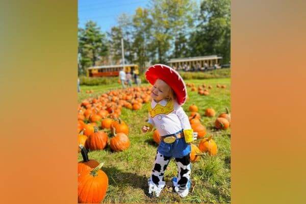 All aboard The Pumpkin Patch Trolley!