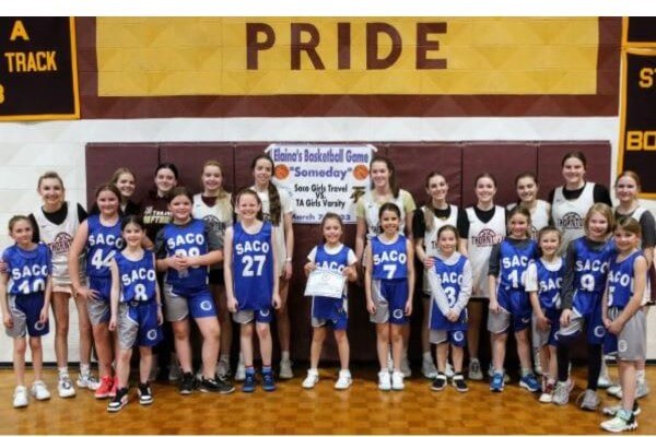 Saco third grader's wish to play basketball against Thornton Academy is granted