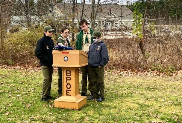 Saco Eagle Scout conducts flag disposal ceremony