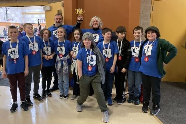 CK Burns’ LEGO Robotics Team places first for Robot Design Second Year in a row at the Maine State Competition