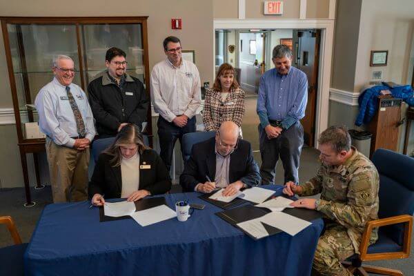 City of Saco and Army Corps of Engineers sign agreement for erosion mitigation project