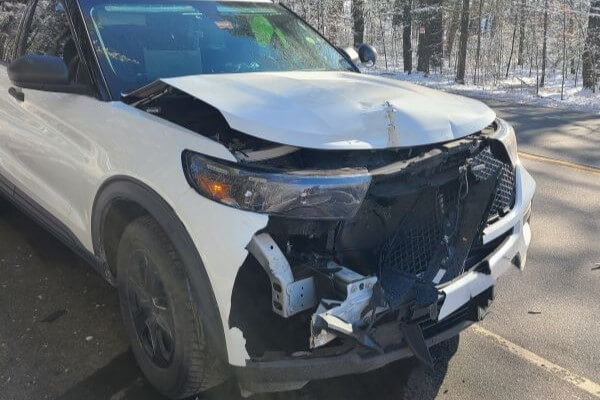 Saco man crashes into cruiser and leads police on chase