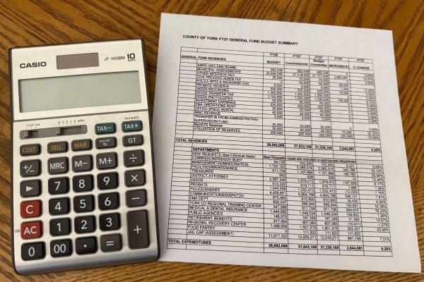 York County budget public hearing is June 3